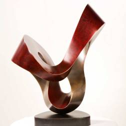 "Twisted Heart", Fabricated Bronze by Diego Velazquez. Photo courtesy of Kate Russell Photography
